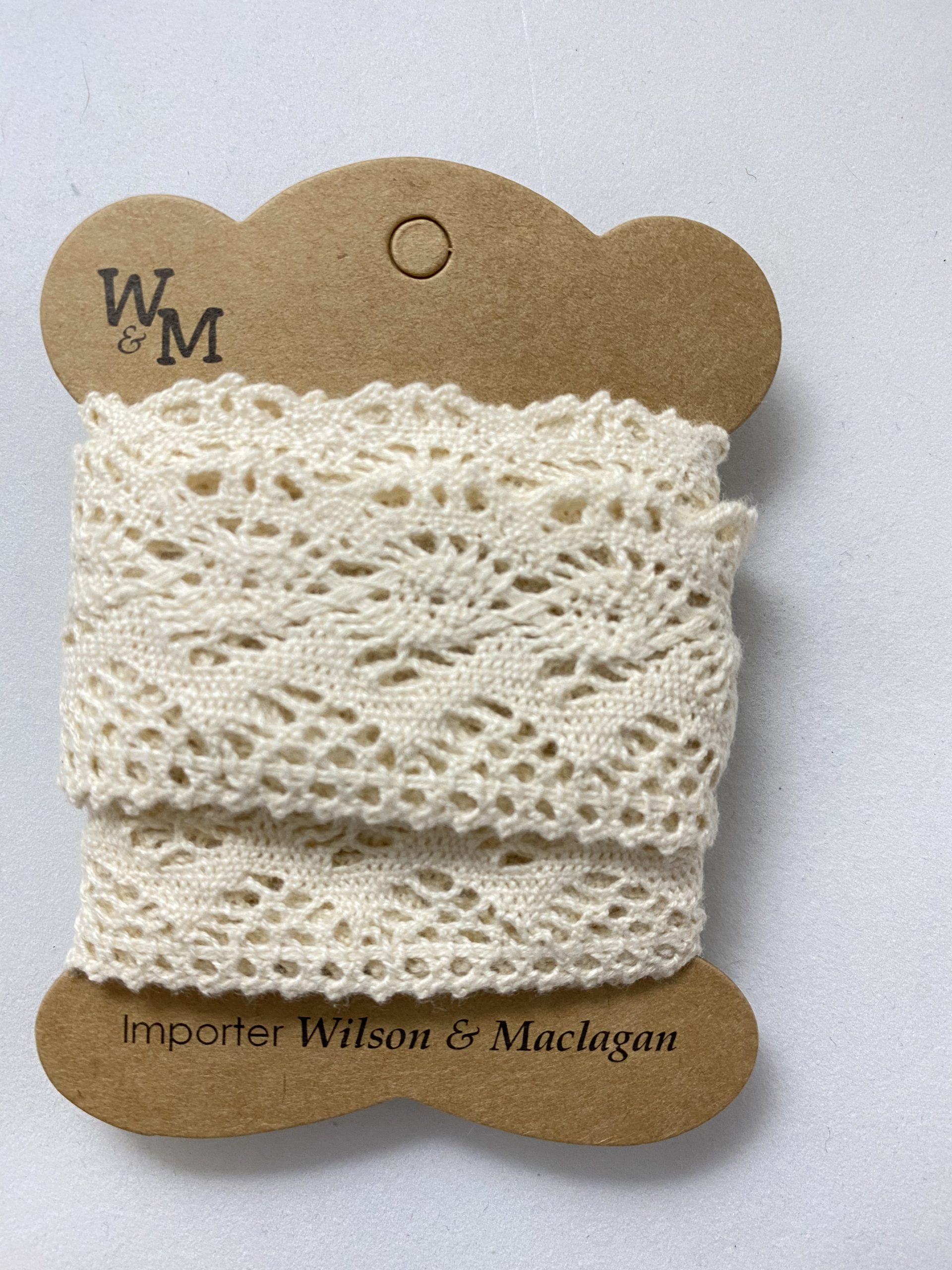 Torchan Lace Beige Edging 35mm x 2m - Image 2