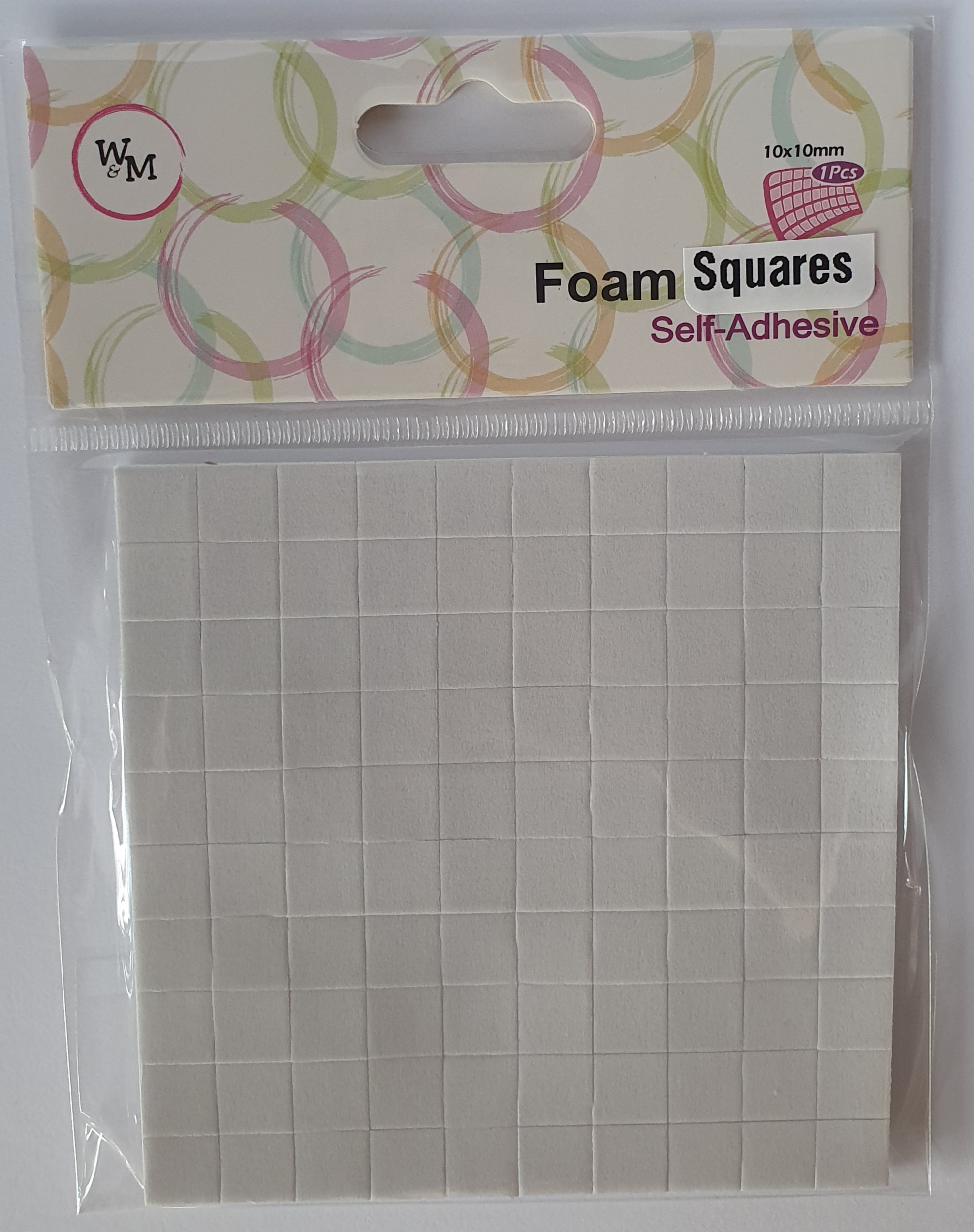 Foam Squares Self-Adhesive 10mm