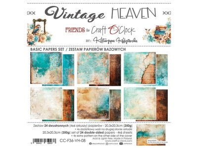 Vintage Heaven Craft o’ Clock 6 pgs 20,3cmx20,3cm